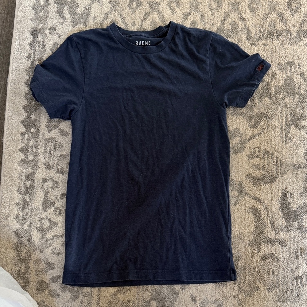 RHONE Men's Dark Blue Short Sleeve Tee